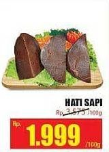 Promo Harga Beef Liver (Hati Sapi) per 100 gr - Hari Hari