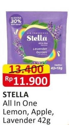 Promo Harga Stella All In One Lemon, Lavender Garden, Apple 42 gr - Alfamart