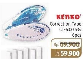 Promo Harga KENKO Correction Tape CT-633, CT-634 per 6 pcs - Lotte Grosir