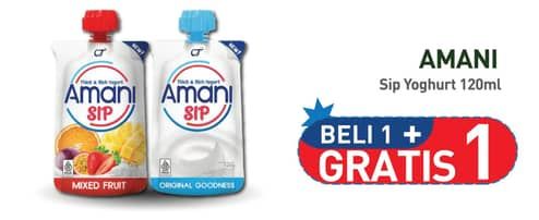 Promo Harga Amani Yoghurt Sip 120 gr - Hypermart