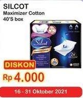 Promo Harga SILCOT Maximizer Cotton 40 pcs - Indomaret