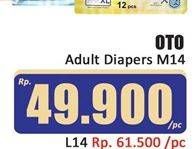 Promo Harga OTO Adult Diapers L14 14 pcs - Hari Hari