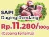 Promo Harga Daging Rendang Sapi Sapi per 100 gr - Yogya