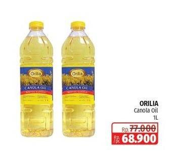 Promo Harga Orilia Canola Oil 1000 ml - Lotte Grosir