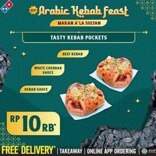 Promo Harga DOMINOS Arabic Kebab  - Domino Pizza