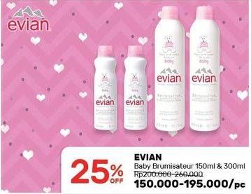 Promo Harga EVIAN Baby Face & Body Spray Brumisateur  - Guardian