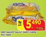 Promo Harga GERY Malkist Sweet Cheese 110 gr - Superindo