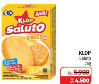 Promo Harga KLOP Saluto Cheese 76 gr - Lotte Grosir