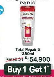 Promo Harga LOREAL Shampoo Total Repair 5 330 ml - Alfamart