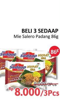 Promo Harga Sedaap Mie Goreng Salero Padang 86 gr - Alfamidi