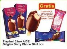 Promo Harga Aice Ice Cream Belgian Berry Choco 90 gr - Indomaret