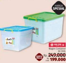 Promo Harga LION STAR Wagon Container All Variants 82000 ml - LotteMart