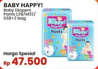 Promo Harga Baby Happy Body Fit Pants L28, M32, S38+2 28 pcs - Indomaret