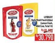 Promo Harga LIFEBUOY Body Wash Lemon Fresh, Mild Care, Total 10 900 ml - Hypermart