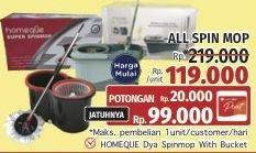 Promo Harga Homeque Spin Mop  - LotteMart