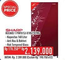 Promo Harga SHARP SJ-X185MG | Kulkas 1 Pintu  - Hypermart