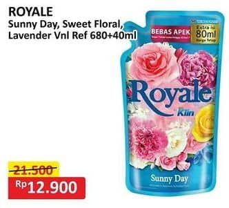 Promo Harga So Klin Royale Parfum Collection Sunny Day, Sweet Floral, Lavender Vanilla 720 ml - Alfamart