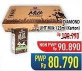 Promo Harga Diamond Milk UHT per 40 pcs 125 ml - Hypermart