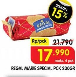 Promo Harga REGAL Marie Special Quality 230 gr - Superindo
