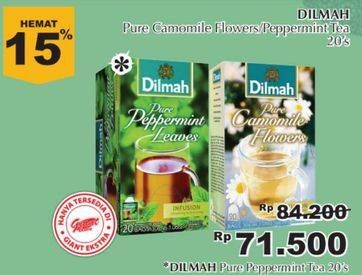 Promo Harga Dilmah Tea Peppermint Individually 20 pcs - Giant