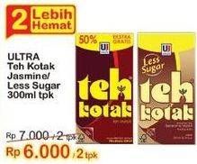 Promo Harga ULTRA Teh Kotak Jasmine, Less Sugar 300 ml - Indomaret
