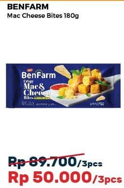 Promo Harga Benfarm Crispy Mac and Cheese Bites 180 gr - Alfamart