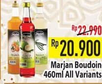 Promo Harga Marjan Syrup Boudoin All Variants 460 ml - Hypermart