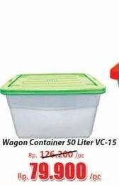 Promo Harga LION STAR Wagon Container VC-15 50000 ml - Hari Hari