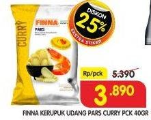 Promo Harga FINNA Kerupuk Pars Curry 40 gr - Superindo