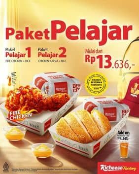 Promo Harga Paket PElajar  - Richeese Factory