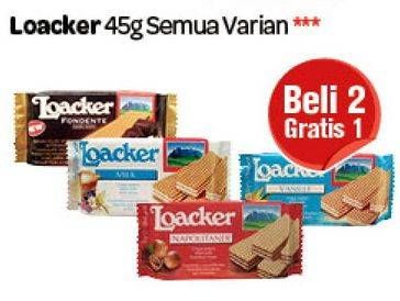 Promo Harga LOACKER Wafer All Variants 45 gr - Carrefour