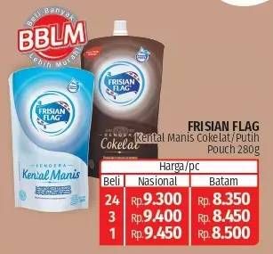 Promo Harga Frisian Flag Susu Kental Manis Cokelat, Putih 280 gr - Lotte Grosir