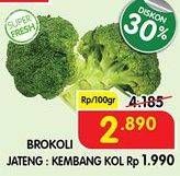 Promo Harga Brokoli per 100 gr - Superindo