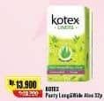 Promo Harga Kotex Fresh Liners Longer & Wider Scented Aloevera 32 pcs - Alfamart
