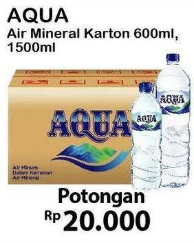 Promo Harga AQUA Air Mineral  - Alfamart