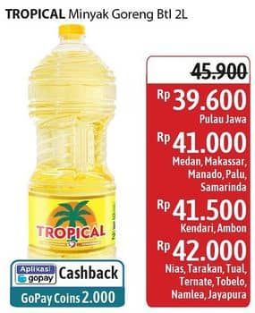 Promo Harga Tropical Minyak Goreng 2000 ml - Alfamidi