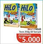 Promo Harga HILO Teen All Variants 250 gr - Alfamidi