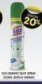 Promo Harga SOS Disinfectant Spray Eucalyptus All Variants 250 ml - Superindo