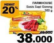 Promo Harga FARMHOUSE Sosis Sapi Goreng 360 gr - Giant