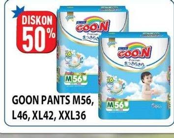 Promo Harga Goon Premium Pants Massara Sara Super Jumbo L46, XL42, XXL36, M56 36 pcs - Hypermart