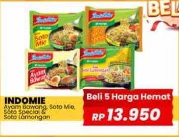 Promo Harga Indomie Mi Kuah Ayam Bawang, Soto Mie, Soto Spesial, Soto Lamongan 69 gr - Yogya