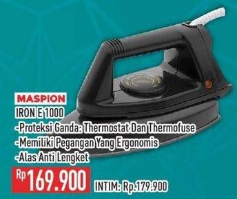 Promo Harga Maspion E 1000 Iron  - Hypermart
