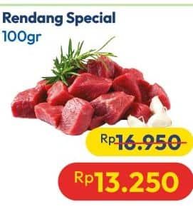 Promo Harga Daging Rendang Sapi Special per 100 gr - Hypermart