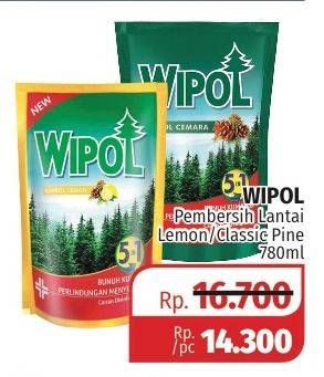 Promo Harga WIPOL Karbol Wangi Lemon, Classic Pine 780 ml - Lotte Grosir