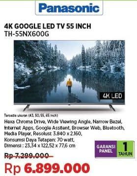 Promo Harga Panasonic TH-55NX600G Google TV 4K Seri  - COURTS
