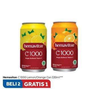 Promo Harga HEMAVITON C1000 Orange, Lemon 330 ml - Carrefour