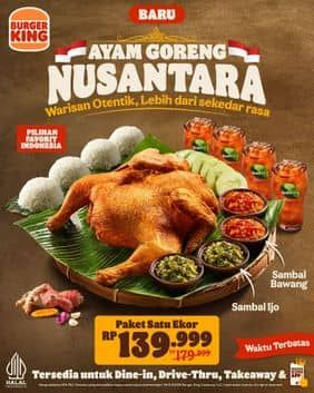 Promo Harga Ayam Goreng Nusantara  - Burger King