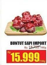 Promo Harga Oxtail Sapi Import per 100 gr - Hari Hari