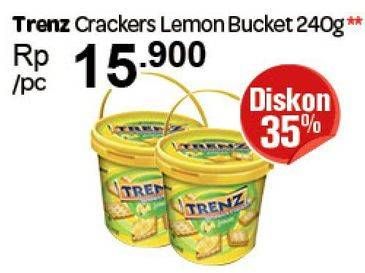 Promo Harga TRENZ Crispy Crackers Lemon 240 gr - Carrefour