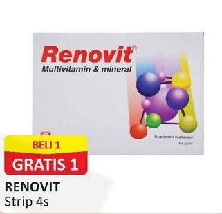Promo Harga RENOVIT Multivitamin 4 pcs - Alfamart